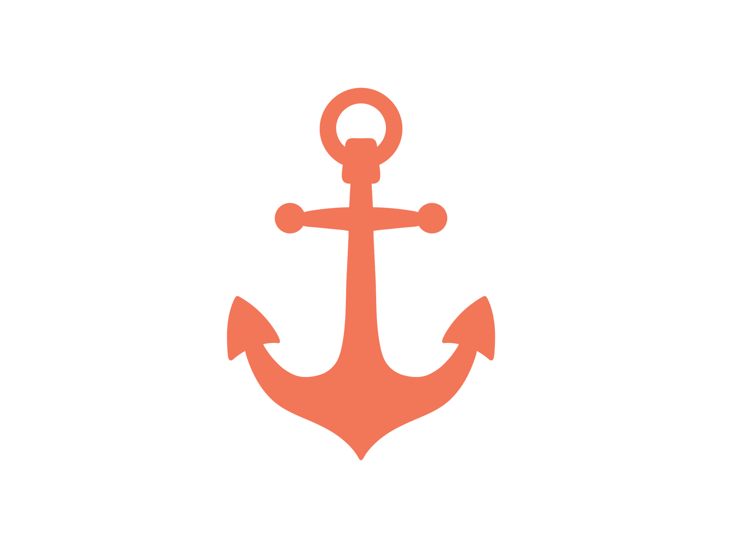 Oranger Anker als Icon – Symbol für stabile Positionierung in deinem Business