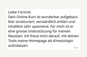 Eine wunderschöne Kundenstimme über den Personal Brand Kurs aus der Schweiz: